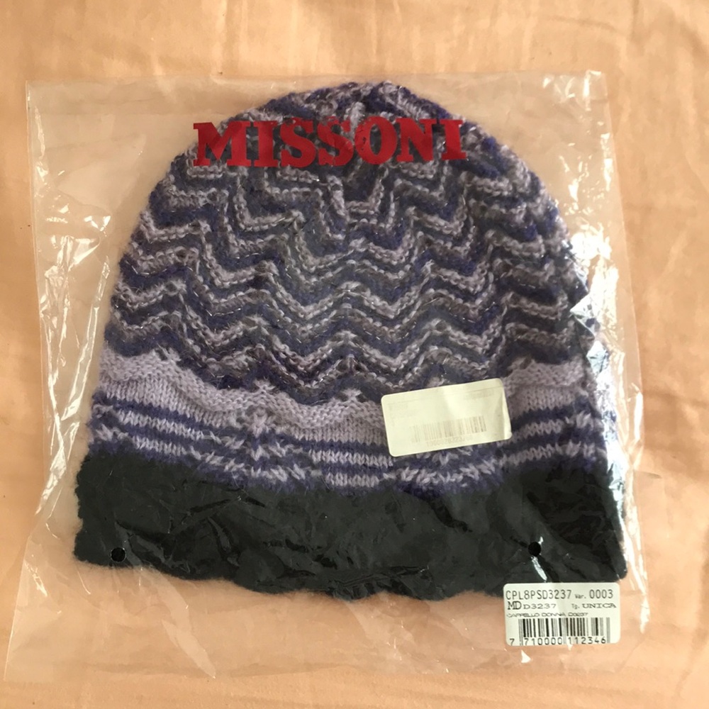 Missoni wool with metallic detail hat